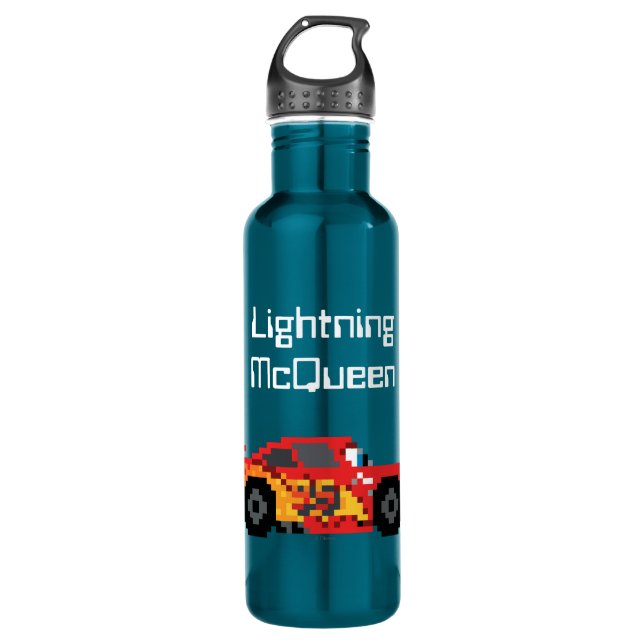 8-Bit Lightning McQueen 710 Ml Water Bottle (Front)