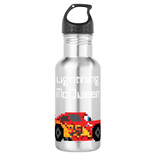 8-Bit Lightning McQueen 710 Ml Water Bottle (Front)