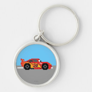 8-Bit Lightning McQueen Keychain