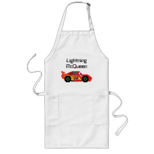 8-Bit Lightning McQueen Long Apron