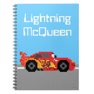 8-Bit Lightning McQueen Notebook