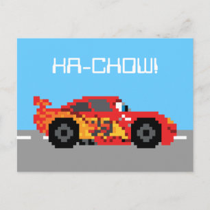 8-Bit Lightning McQueen Postcard