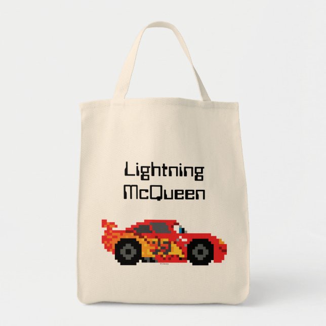 8-Bit Lightning McQueen Tote Bag (Front)