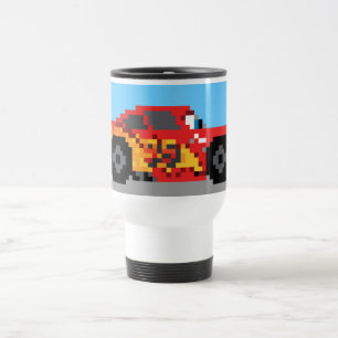 8-Bit Lightning McQueen Travel Mug