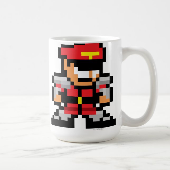 8-Bit M. Bison Coffee Mug (Right)