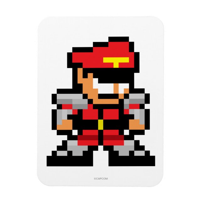 8-Bit M. Bison Magnet (Vertical)