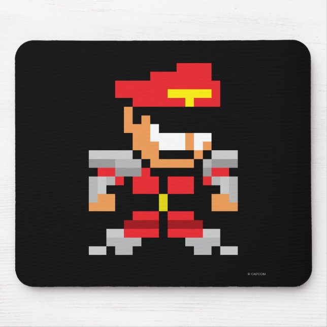 8-Bit M. Bison Mouse Pad (Front)