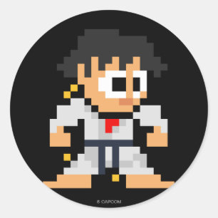 8-Bit Makoto Classic Round Sticker