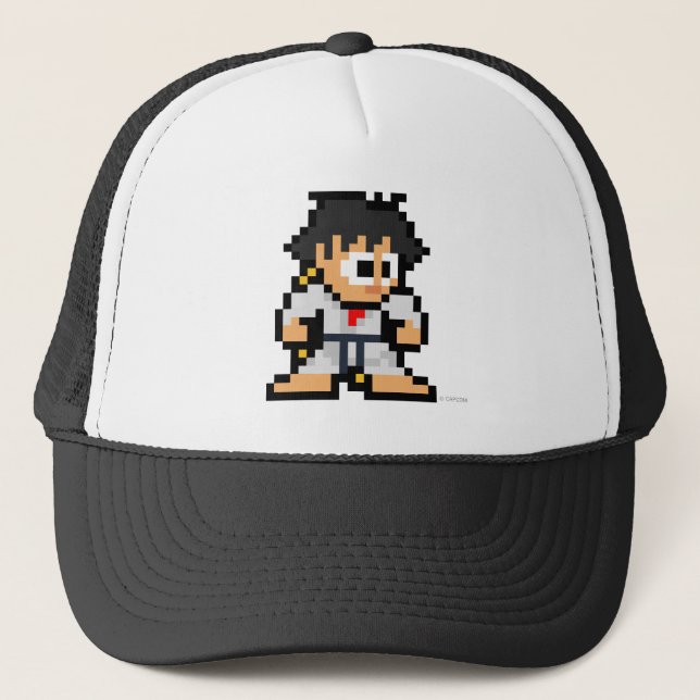 8-Bit Makoto Trucker Hat (Front)