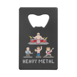 8 Bit Metal Band Wallet Bottle Opener