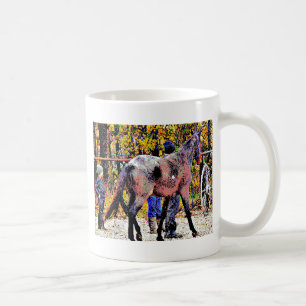 8-bit New Amish Horse Coffee Mug