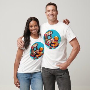 8-Bit Pixel Art Elf DJ - Festive Christmas Music  T-Shirt