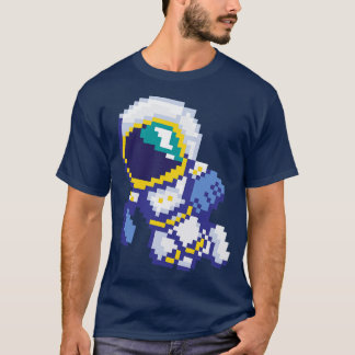 8 Bit Pixel Astronaut Space Galaxy Science Retro 8 T-Shirt