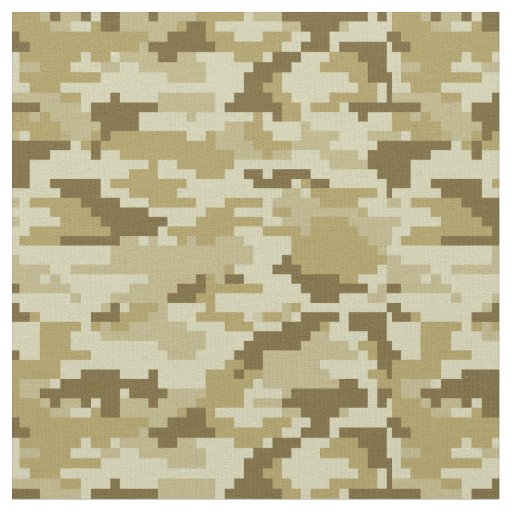 8 Bit Pixel Digital Desert Camouflage / Camo Fabric