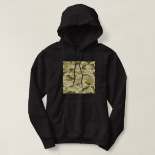 8 Bit Pixel Digital Desert Camouflage / Camo Hoodie