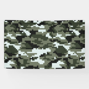 8 Bit Pixel Digital Urban Camouflage / Camo Banner