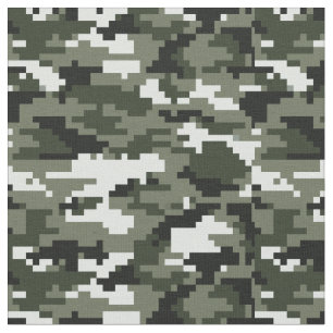 8 Bit Pixel Digital Urban Camouflage / Camo Fabric