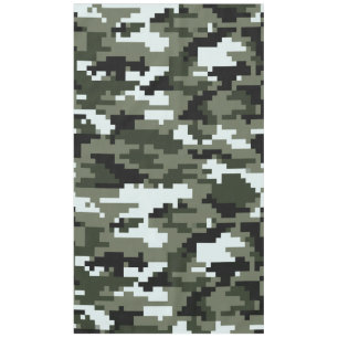 8 Bit Pixel Digital Urban Camouflage / Camo Tablecloth