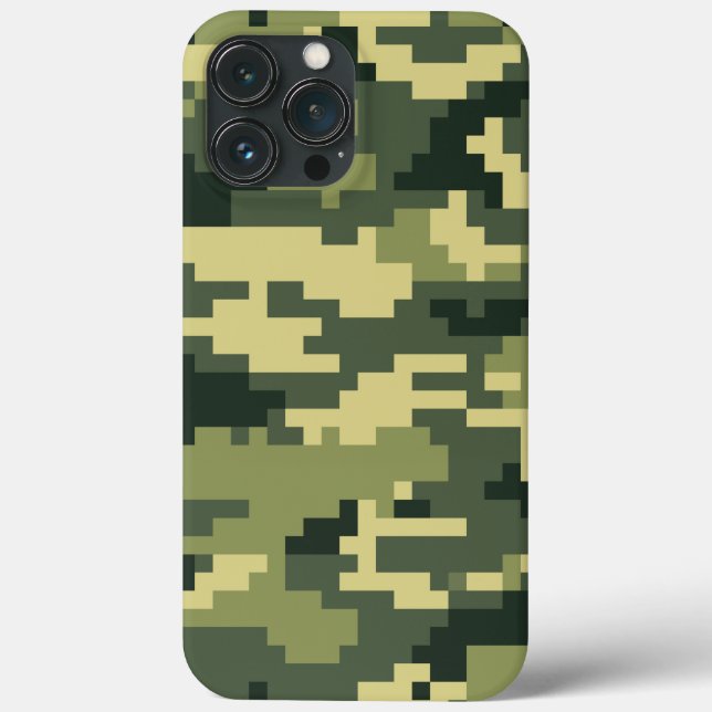 8 Bit Pixel Digital Woodland Camouflage / Camo Case-Mate iPhone Case (Back)