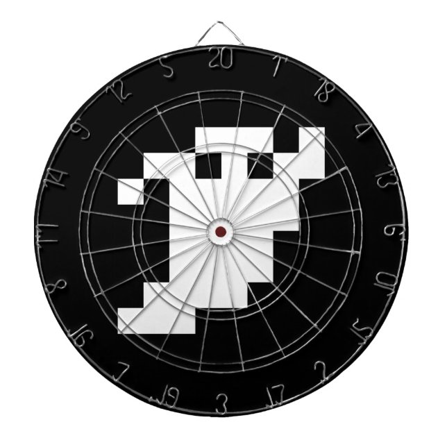 8 Bit Pixel Ghost Dartboard (Front)