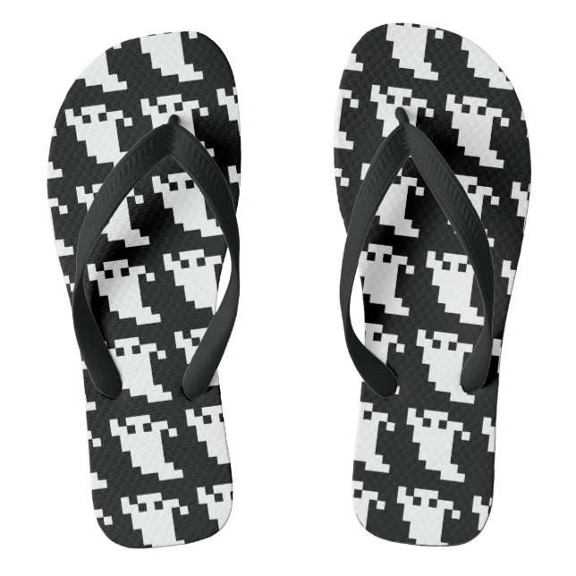 8 Bit Pixel Ghost Flip Flops (Footbed)