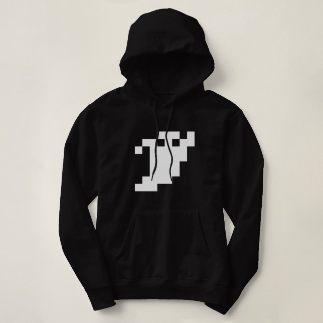 8 Bit Pixel Ghost Hoodie (Design Front)