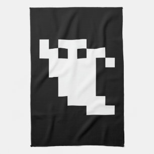 8 Bit Pixel Ghost Kitchen Towel