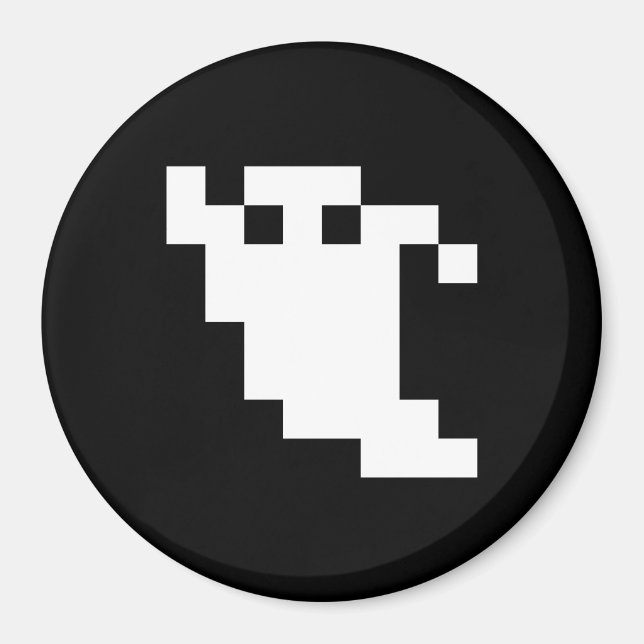 8 Bit Pixel Ghost Magnet (Front)