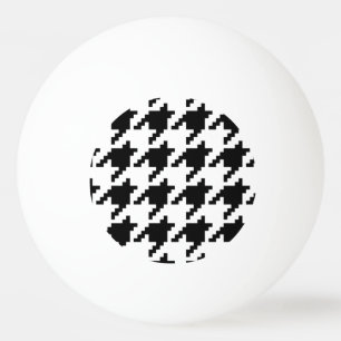 8 Bit Pixel Houndstooth Check Pattern Ping Pong Ball