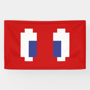 8 Bit Pixel Manga Eyes Banner