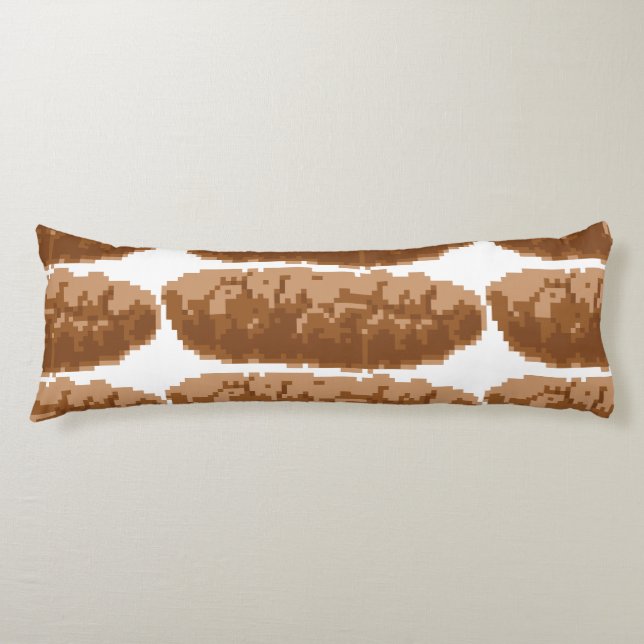 8 Bit Pixel Poop Body Pillow (Front)