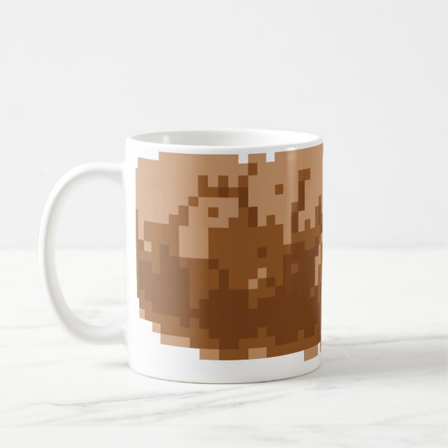 8 Bit Pixel Poop Coffee Mug (Left)