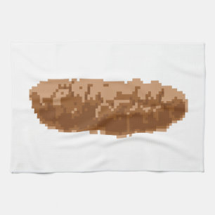 8 Bit Pixel Poop Kitchen Towel