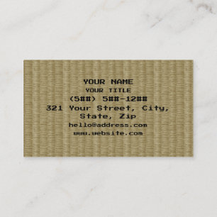 8 Bit Pixel Tatami Mat 畳 Business Card