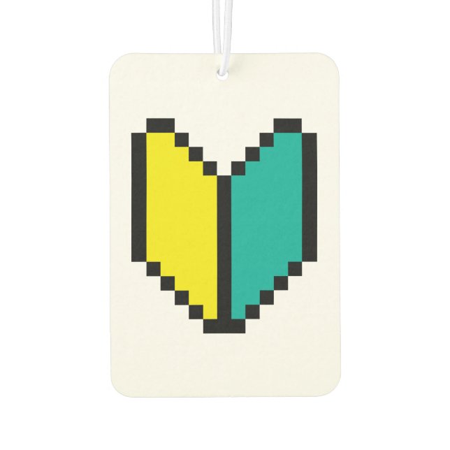 8 Bit Pixel Wakaba / Shoshinsha Mark Air Freshener (Back)