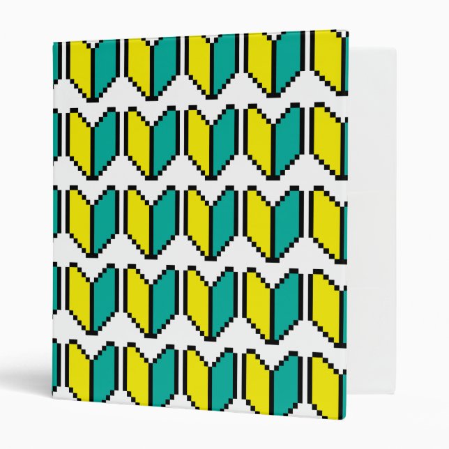 8 Bit Pixel Wakaba / Shoshinsha Mark Binder (Front/Inside)