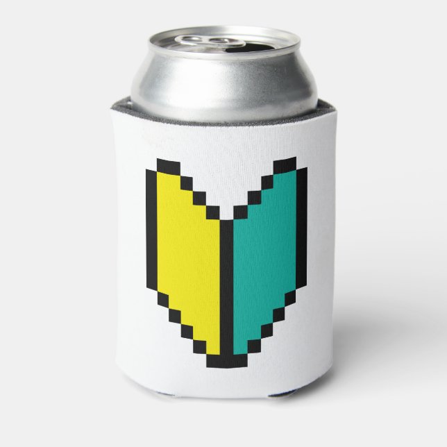 8 Bit Pixel Wakaba / Shoshinsha Mark Can Cooler (Can Back)