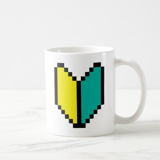 8 Bit Pixel Wakaba / Shoshinsha Mark Coffee Mug (Right)