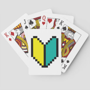 8 Bit Pixel Wakaba / Shoshinsha Mark Playing Cards