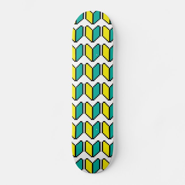 8 Bit Pixel Wakaba / Shoshinsha Mark Skateboard (Front)
