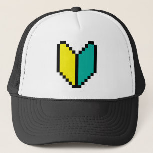 8 Bit Pixel Wakaba / Shoshinsha Mark Trucker Hat