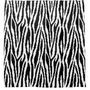 8 Bit Pixel Zebra Print Design Pattern