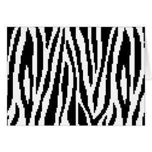 8 Bit Pixel Zebra Print Design Pattern