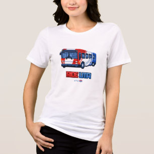 8-bit Ride UTA Bus Tri-Blend Shirt