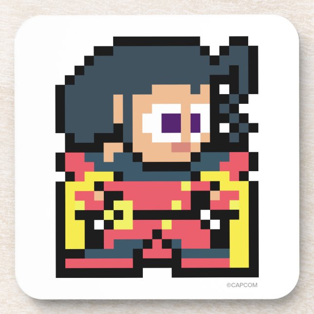 8-Bit Rose Coaster (Front)