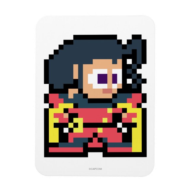 8-Bit Rose Magnet (Vertical)