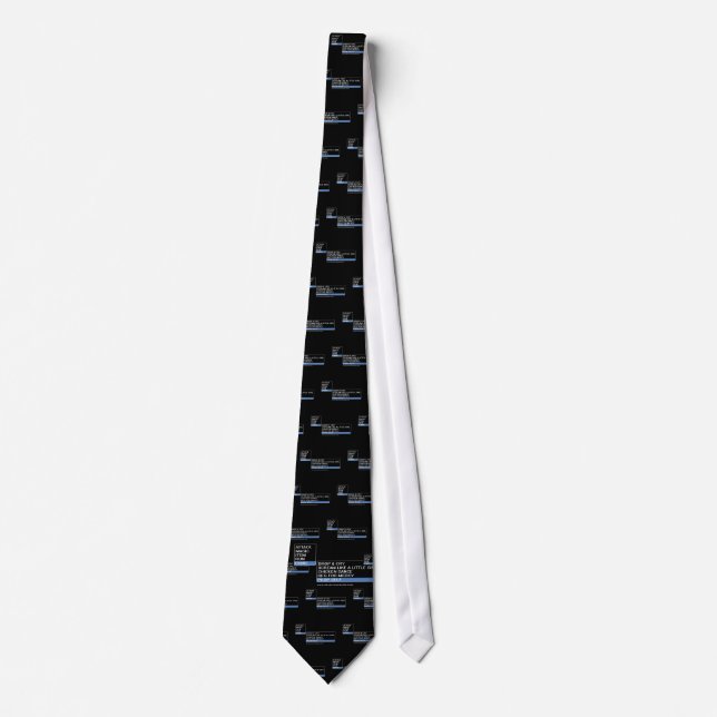 8 Bit RPG Battle Menu Tie (Front)