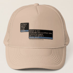 8 Bit RPG Battle Menu Trucker Hat