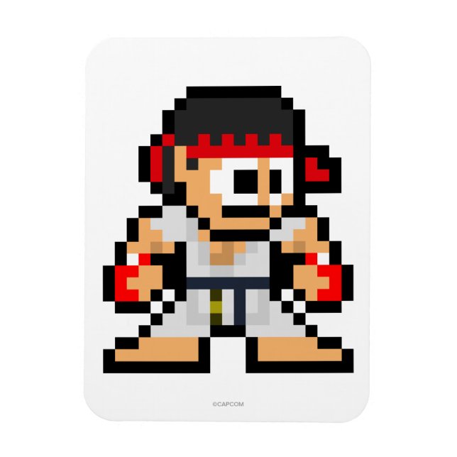8-Bit Ryu Magnet (Vertical)