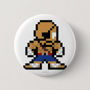 8-Bit Sagat 2 Inch Round Button